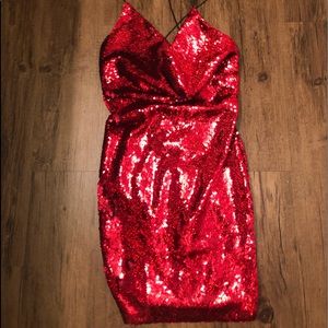 Fashion Nova Dresses - Fashion Nova Red Sequin Dress Fashion Nova Dresses - Fashion Nova Red Sequin Dress